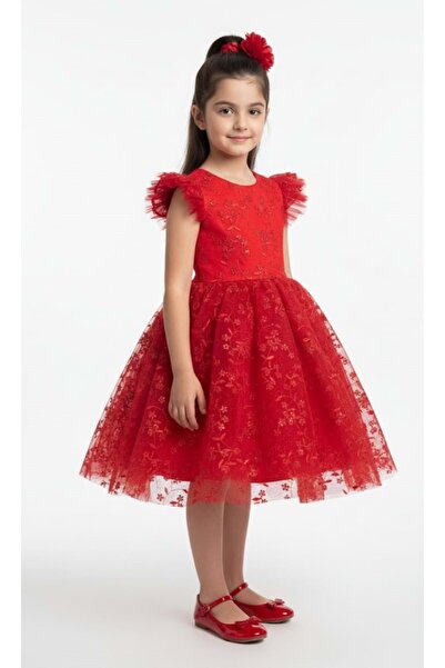 Mnk Baby&Kids Narince Girl's Evening Dress M00778 Red