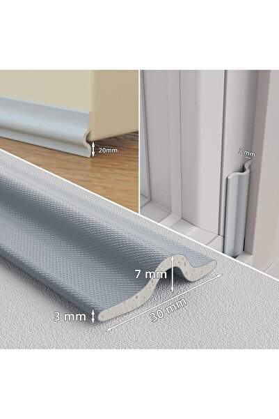 OEM Sealing tape for doors and windows 3 m, self-adhesive, gray, PU foam