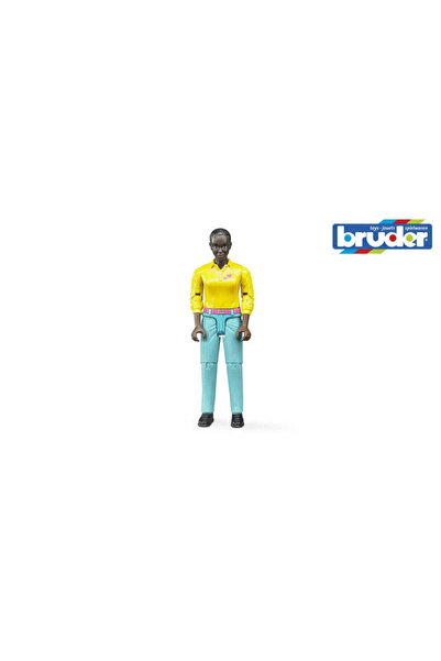 Bruder female figurine with turquoise pants