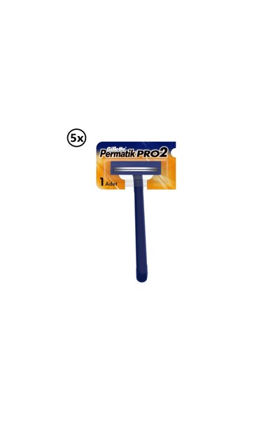Permatik Pro 2 Bıçaklı Traş Bıçağı x 5 Adet