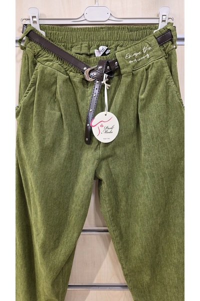 Park Moda Belted Velvet Trousers