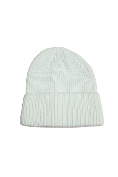 Janti Jtaw25Bre1655 Thick Knitted White Beanie