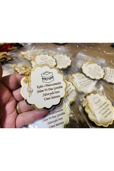 guluslazerkesim 25 ADET AHŞAP KENARI PLEKSİ KABE DETAYLI AHŞAP HAFIZLIK MAGNE...