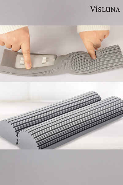 VİSLUNA ( 3 ADET ) Kendinden Sıkmalı Kelebek Mop Uyumlu Yumuşak Yedek Sünger