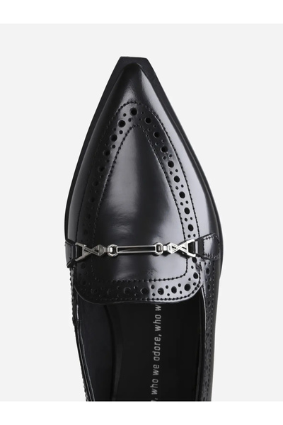 BRONX Black Loafers Shoes Natural Leather Laur-Ynn