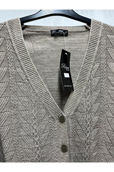 Rüya Hattuş Self-Patterned Mother's Jacket with Pockets