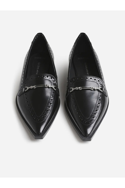 BRONX Black Loafers Shoes Natural Leather Laur-Ynn