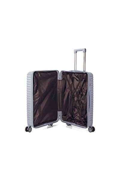 Benzi Troler mare, BZ 5820, 76x48x29, bagaj de cală, polipropilenă, încuietoare, 4 roți, albastru deschis