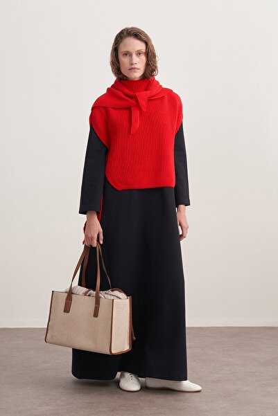 EBU Prive Γυναικείο φόρεμα Interlock O oversized Navy Blue