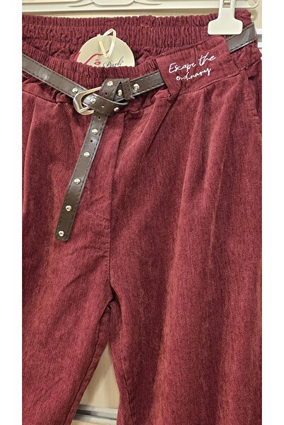 Park Moda Belted Velvet Trousers