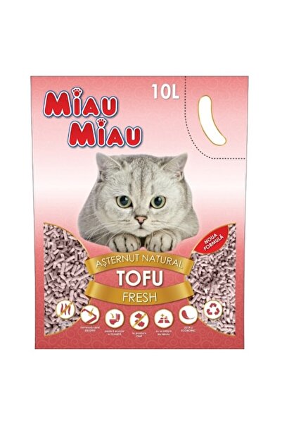 MIAU MIAU Litieră igienică pentru pisici, Tofu Fresh, 10L