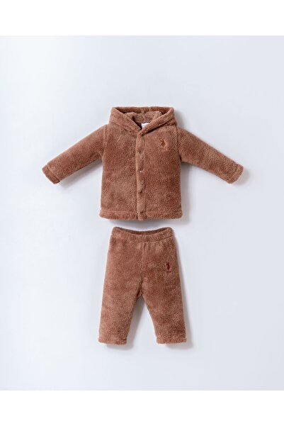 U.S. Polo Assn. Erkek Bebek Kahverengi Takım