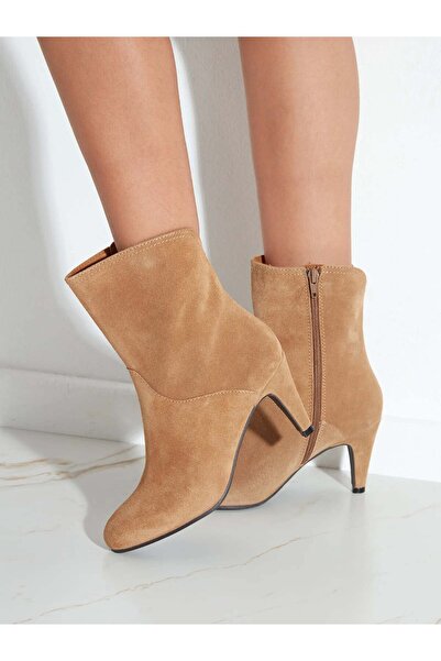 MANGATA Marian Beige Suede Ankle Boots