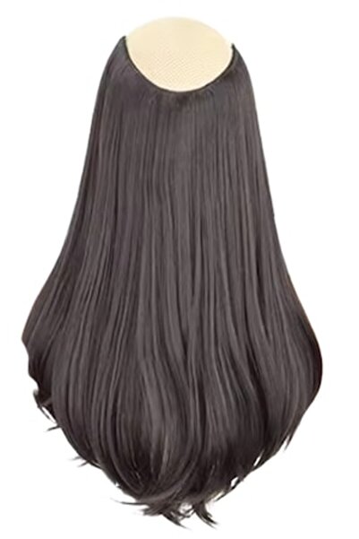 OEM Hair Extensions with 4 Clips, V Shape Half Head, Brunette, 45 cm