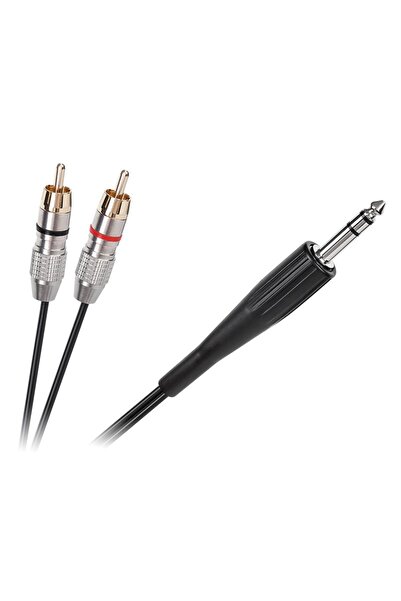 KlaussTech CABLU JACK 6.3 MONO TATA - 2XRCA TATA 3M