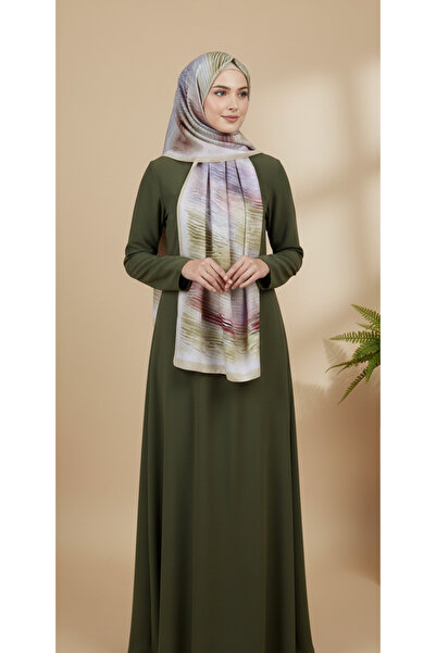 Alivascarf Cotton Silk Line Patterned Shawl