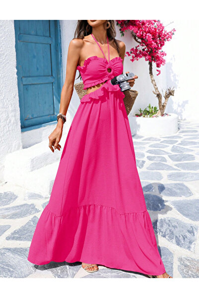 Sheya Rochie maxi Shein, roz