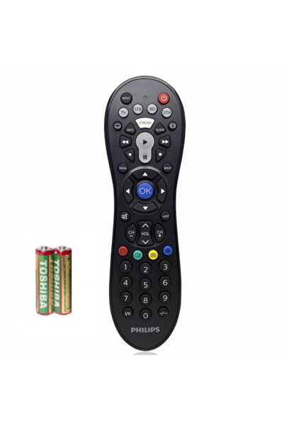 Philips Universal Remote Control, 4 in 1, 46 Keys, Operating Distance 10 m, 1 LED, Black