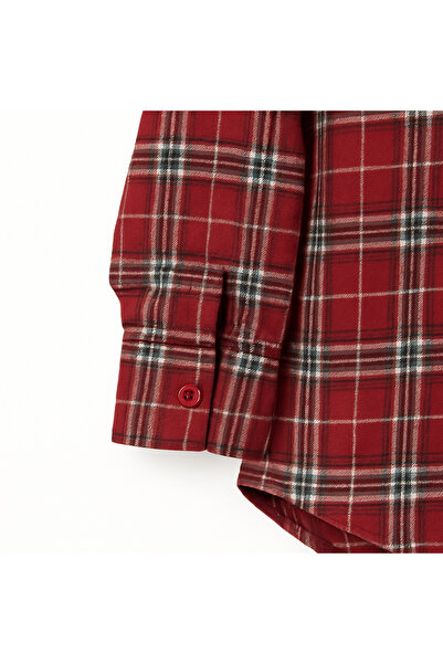 FREZZBİ Women's Plaid Oversized Long Sleeve Winter Lumberjack Shirt