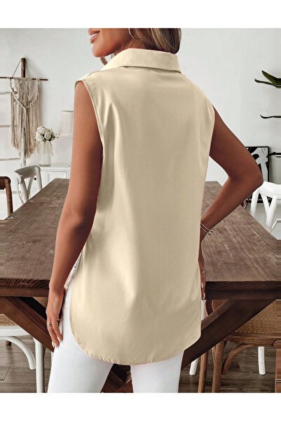 Sheya Shein short sleeve shirt, cream