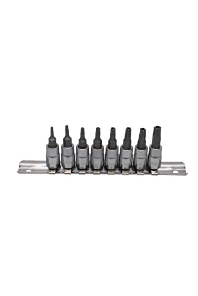 Topmaster Set 8 Torx Penta Security Hole Bits 1/4" TS8-40 (330149)