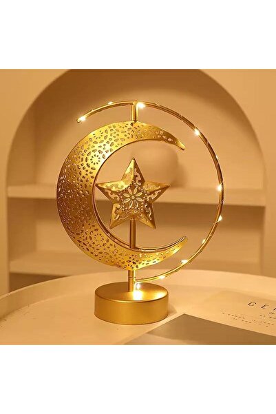 Choice Ramadan:LED ironwork rotating moon and star light