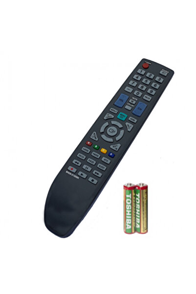 KlaussTech Telecomandă universală pentru televizor LCD Samsung, cu 2 baterii AAA, infraroșu, neagră