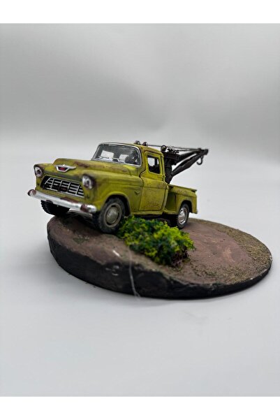 shop 1/36 Ölçekli Chevrolet Klasik Pick-Up Çekici (Tow Truck) Diorama - Eskit...