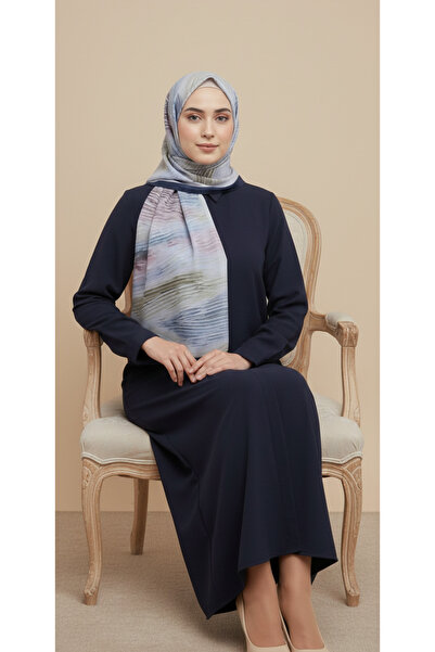 Alivascarf Cotton Silk Line Patterned Shawl