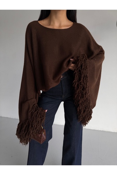 Lamierra Tassel Sleeve Crop Women's Knitwear