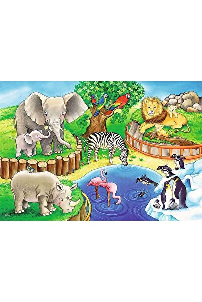 RAVENSBURGER Zoo Puzzle, 2x12 Pieces