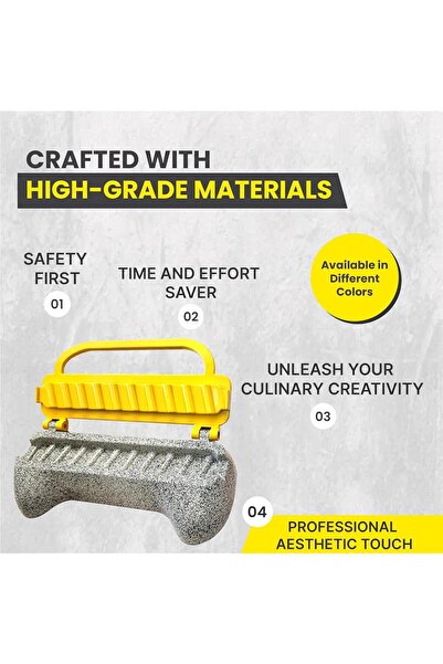 Generic Ultimate Kebab Maker – Heavy-Duty Aluminum Skewer Machine with Food-Grade Teflon (Yellow Speckles)