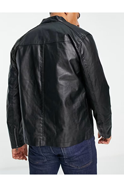 Barneys Originals Barneys Originals faux leather jacket, black