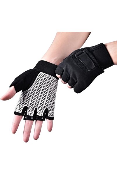 OEM Romon unisex fitness gloves, with wrist support, black, size XL,