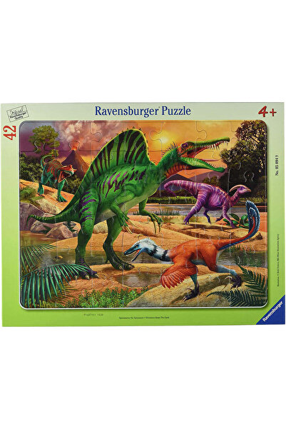 RAVENSBURGER Dinosaur Frame Puzzle, 42 Pieces