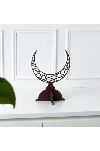 Story of candle رمضان - ديكور رمضان إسلامي مع هلال مزخرف | أسود