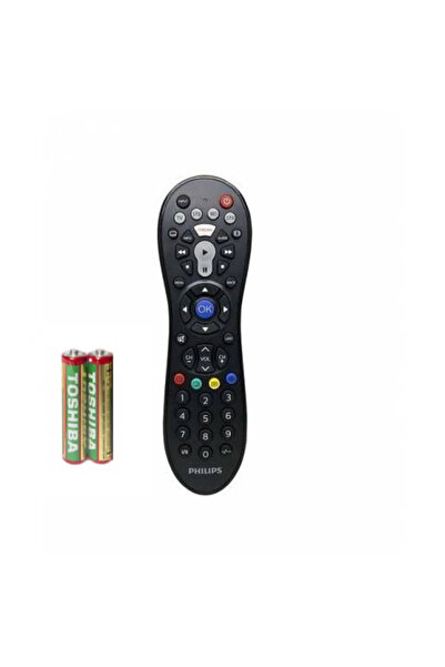 Philips Universal Remote Control 4 in 1, Distance 8 m, For TV, ABS Material, 2 x AAA, Black