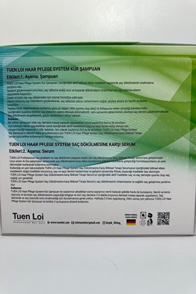 Tuen Loi - Yoğun Saç Dökülmesine Karşı Saç Serum + Şampuan biotin,keratin Ve vitaminler.