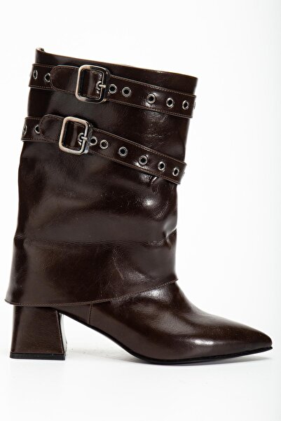 Fagi Lupa Brown Buckled Women's Boots