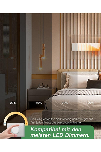 Dexnump Becuri LED GU10 reglabile, pachet de 10, 6,5 W, 2700 K