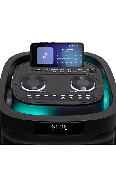 KlaussTech Boxa party, 20 cm, acumulator, BT, LED