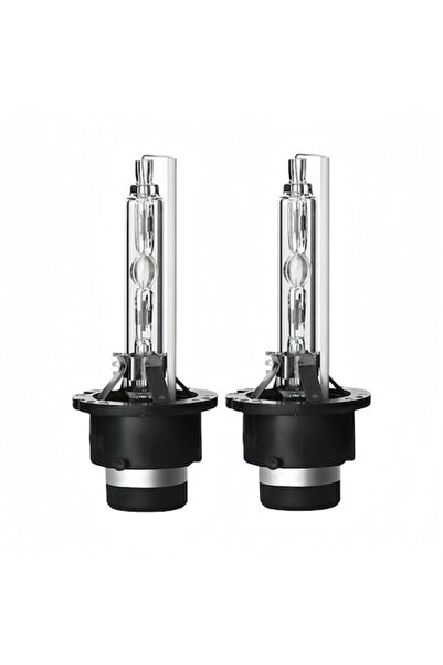 SZJY Set of 2 Xenon D2S Bulbs for Car Headlights, 35W, 6000K, White, Metal Support