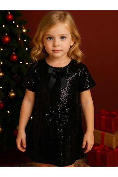 Zekids Φόρεμα για κορίτσια με μισό μανίκι με λεπτομέρεια με παγιέτες