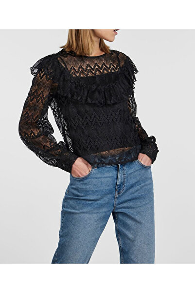 PIECES Blouse, Black