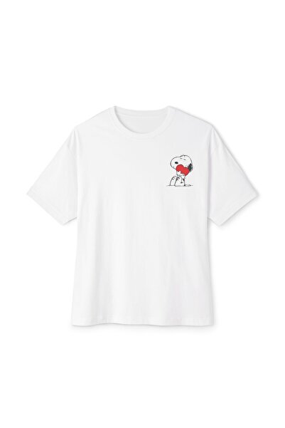 mrmubomen Unisex Snoopy Women Oversized Cotton Tshirt