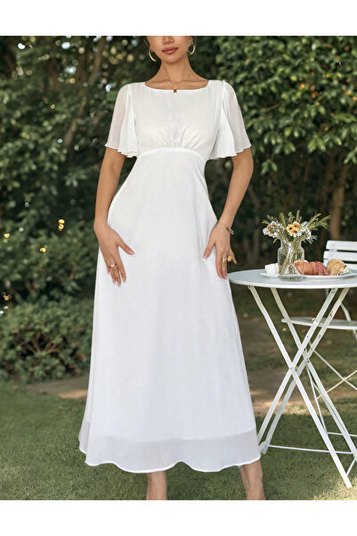 Sheya Shein midi dress, white