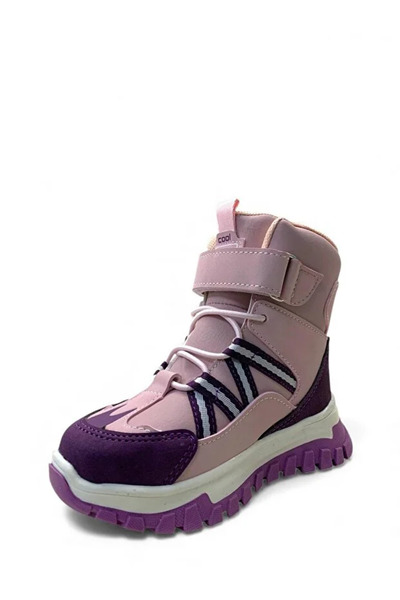 Cool Kids Children's Winter Waterproof Orthopedic Non-Slip Thermo Sole Comfortable Leather Black Sports Boots