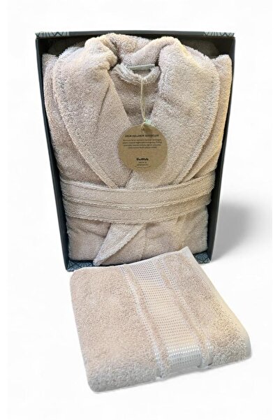 Özdilek Colourist Şalyaka Bathrobe Head Towel - Milk Coffee