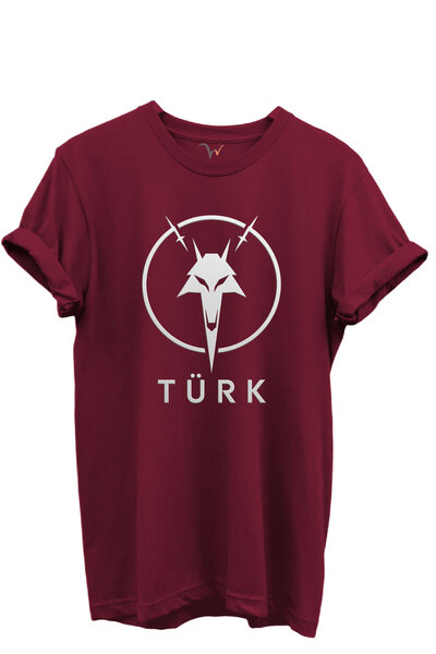 WİDİ Kurt and Turk Special Collection Series-4 Design Printed 100% Cotton T-Shirt