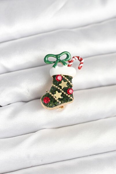 Skygo Yılbaşı Çorabı Temalı Broş - TJ-BR474